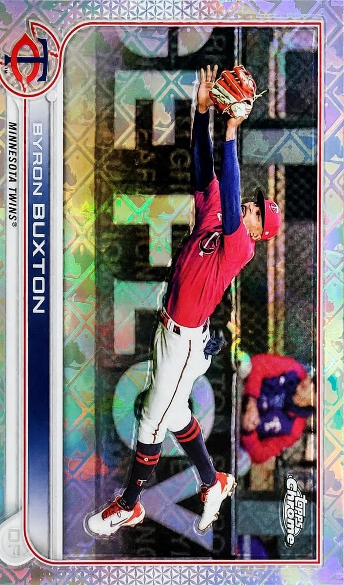 Byron Buxton 2022 topps Topps Chrome Logofractor Edition