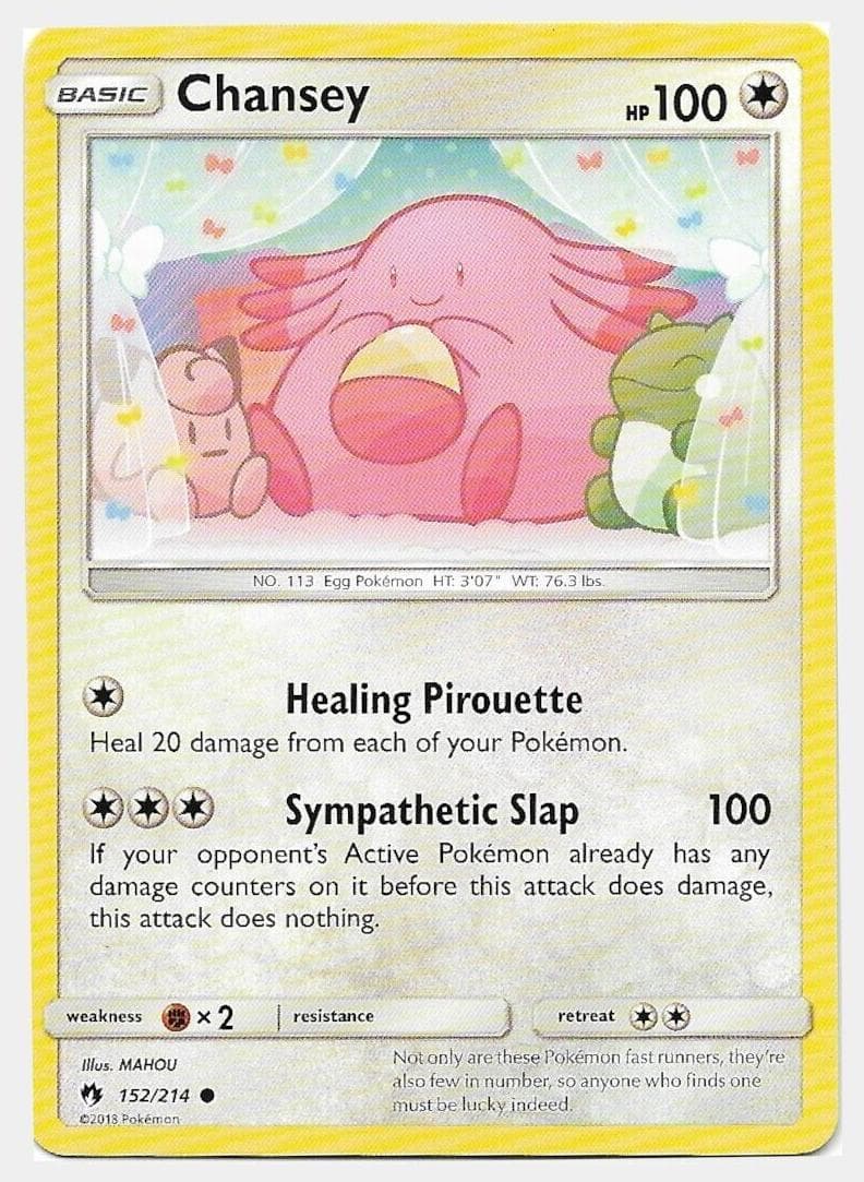 Chansey trading card