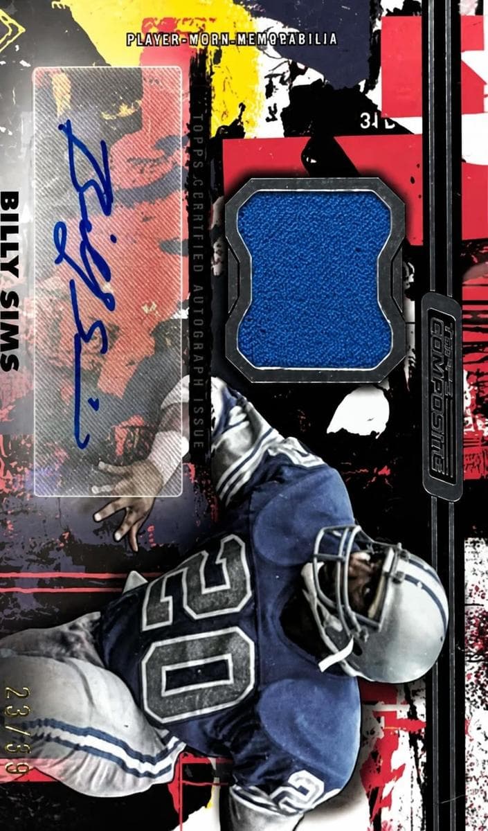 Billy Sims 2023 topps Topps Composite