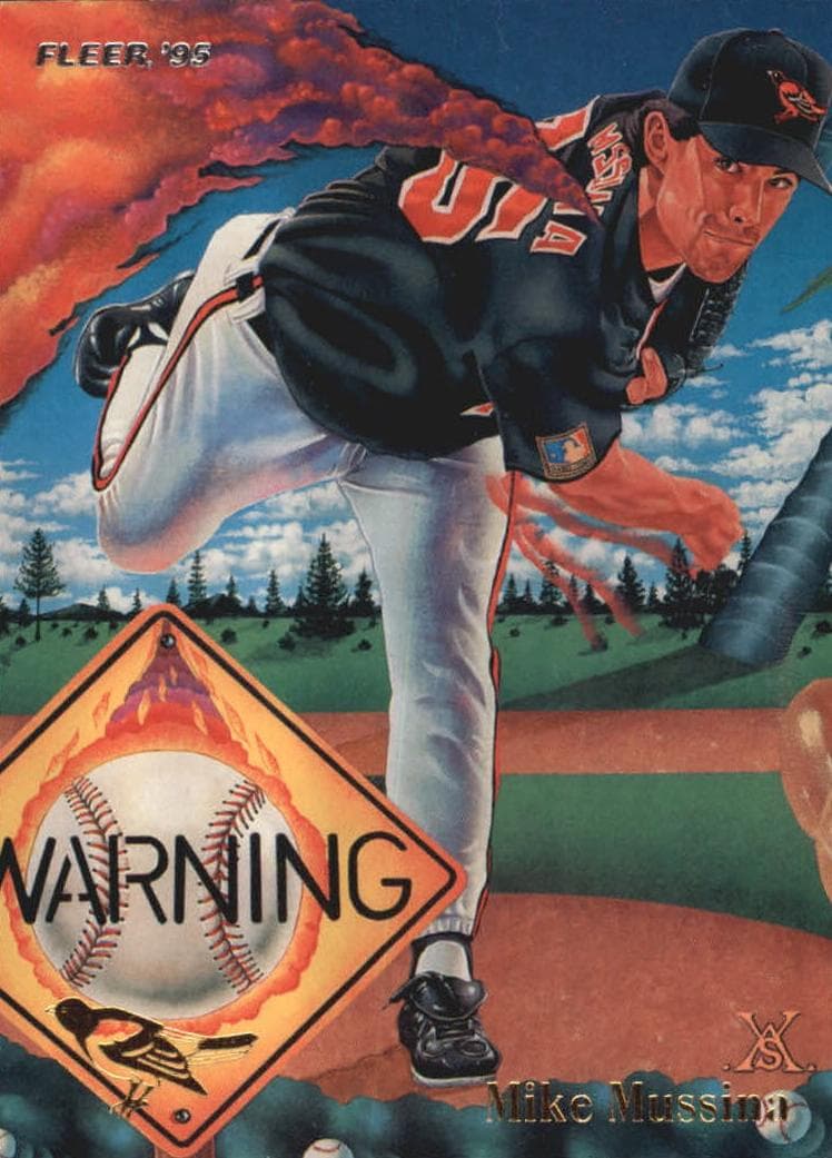 Mike Mussina 1995 fleer Fleer