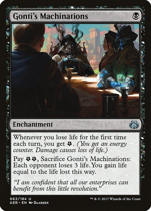 Gonti's Machinations 2017 Magic: The Gathering Aether Revolt