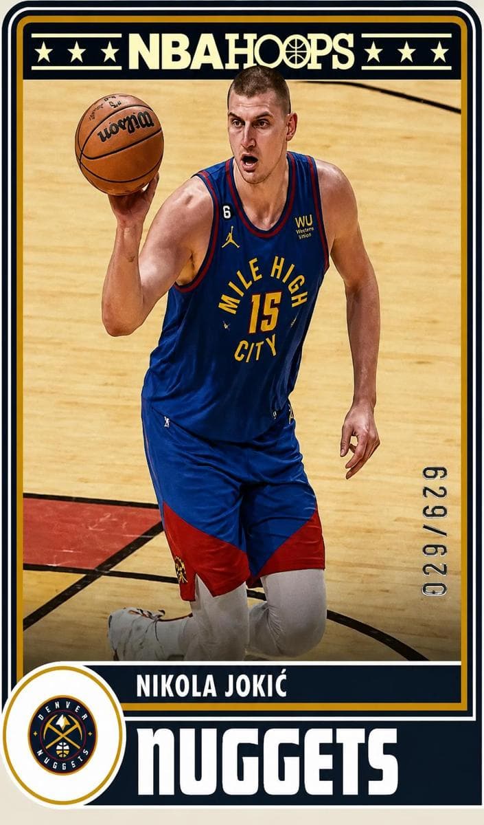Nikola Jokic 2023 panini Hoops Winter