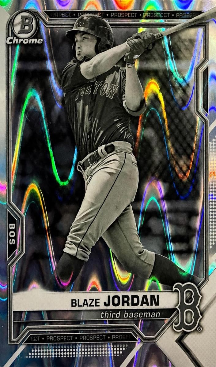 Blaze Jordan 2021 bowman Bowman Draft Sapphire Edition