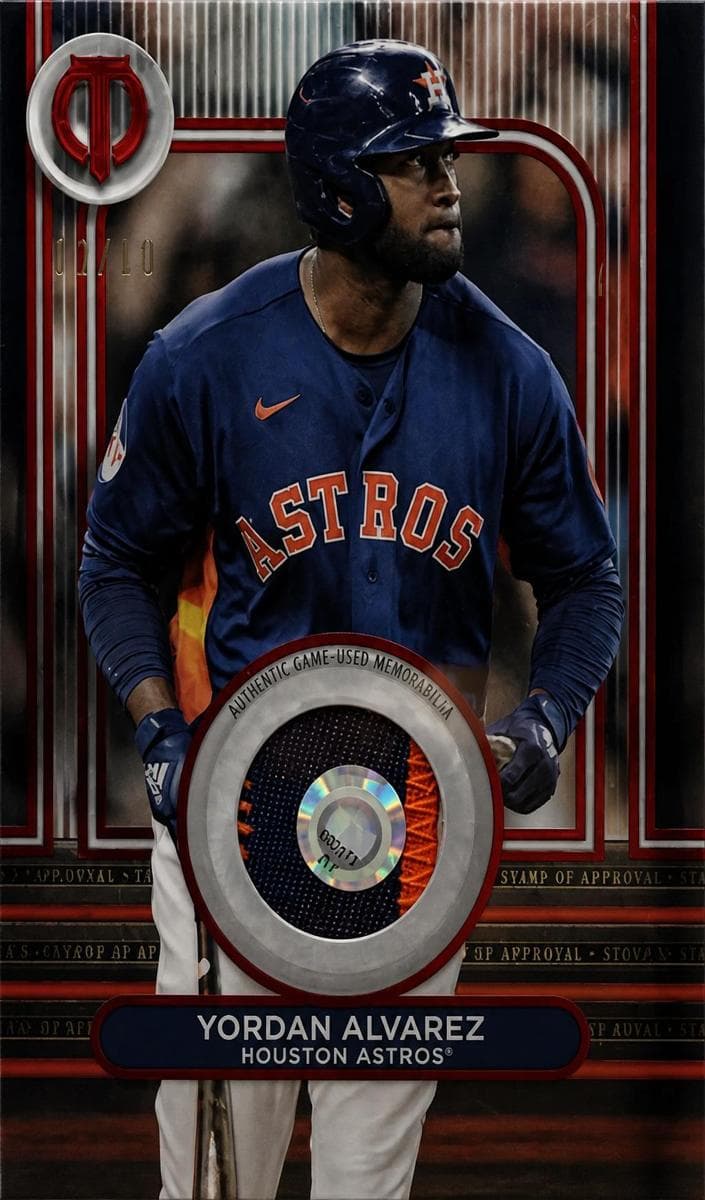 Yordan Alvarez 2024 topps Topps Tribute