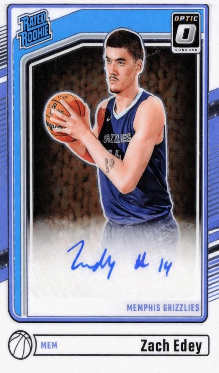 Zach Edey 2024 panini Donruss Optic