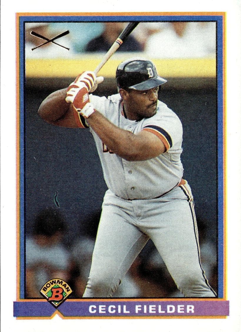 Cecil Fielder 1991 bowman Bowman