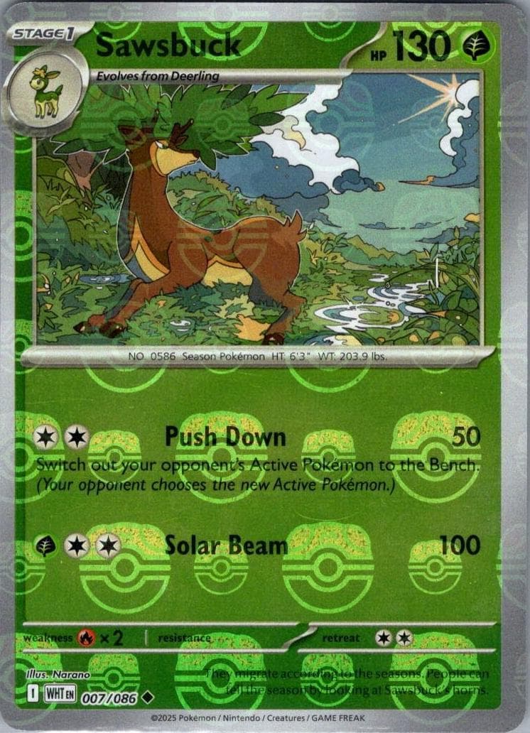 Sawsbuck trading card