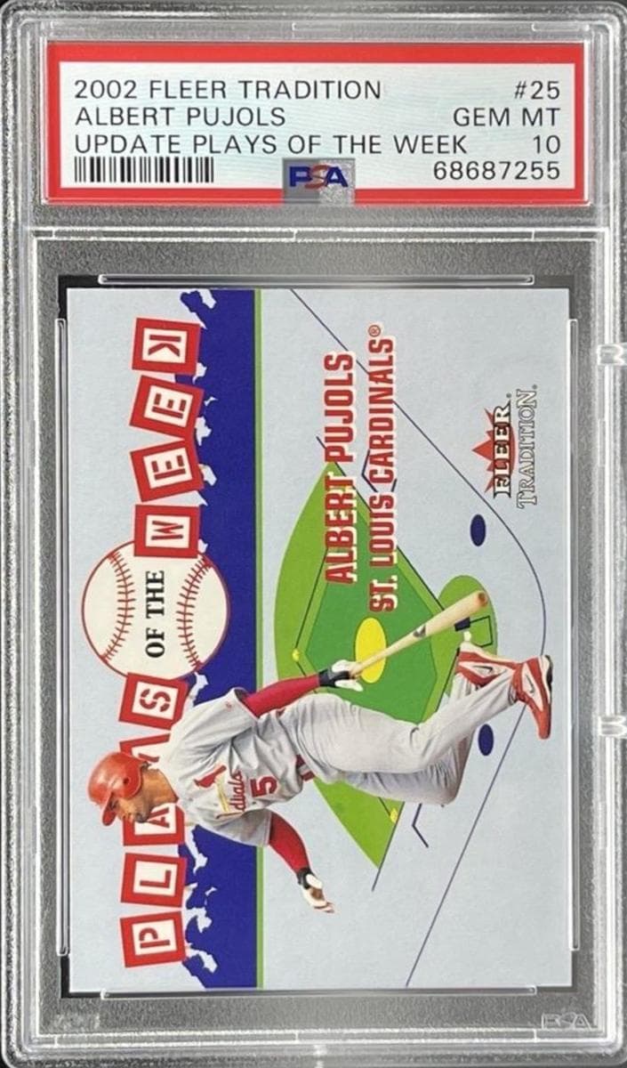 Albert Pujols 2002 fleer Fleer Tradition Update