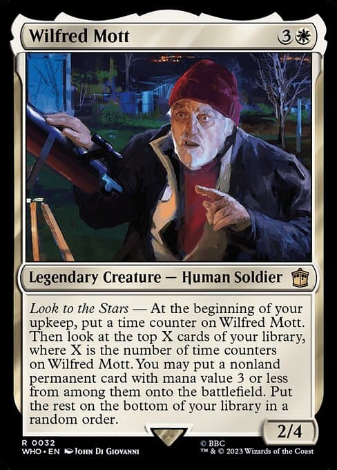 Wilfred Mott 2023 Magic: The Gathering Doctor Who Foil