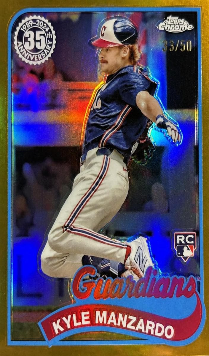 Kyle Manzardo 2024 topps Topps Chrome Update