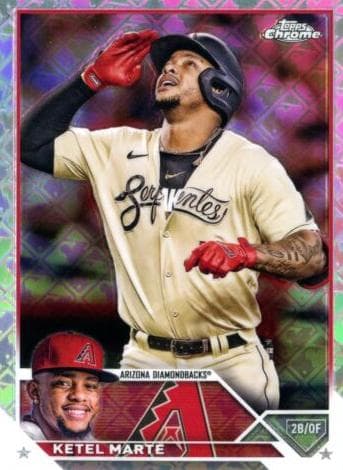 Ketel Marte 2023 topps Topps Chrome Logofractor Edition