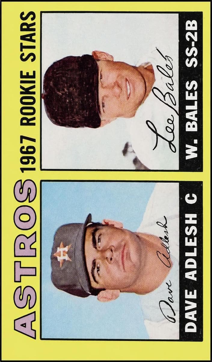 Astros 1967 Rookie Stars (Dave Adlesh / Wes Bales) #51