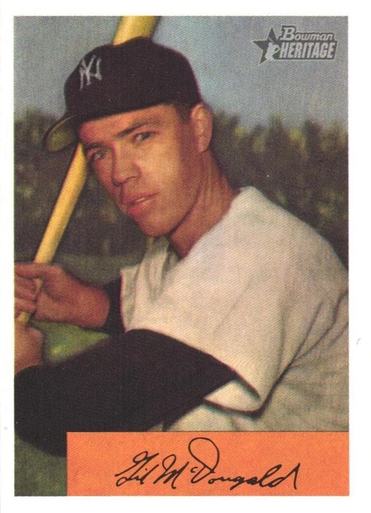 Gil McDougald 2002 bowman Bowman Heritage