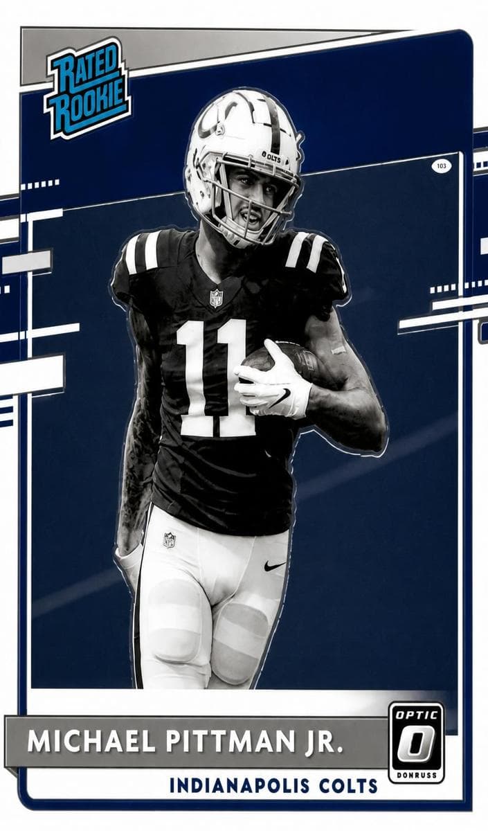 Michael Pittman Jr. 2020 panini Donruss Optic