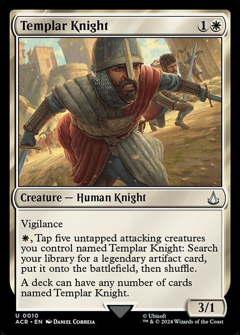 Templar Knight 2024 Magic: The Gathering Assassin's Creed