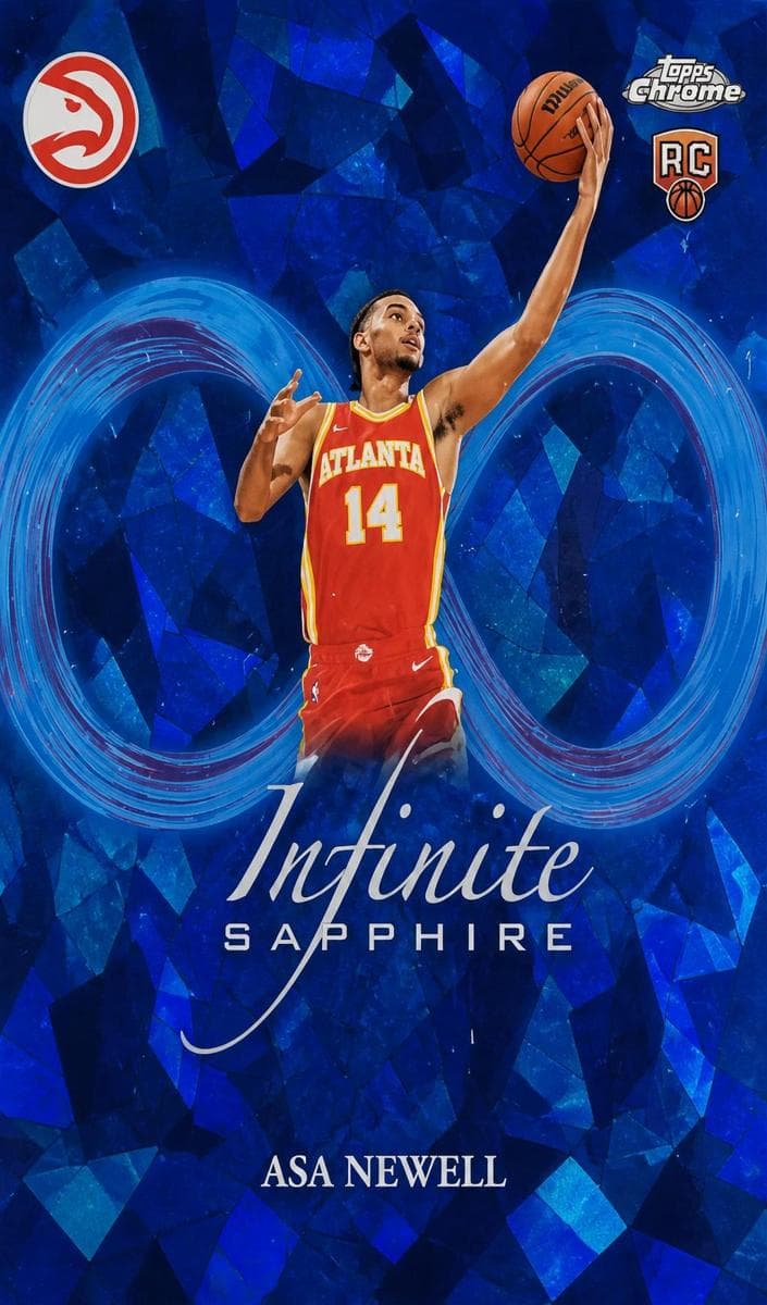 Asa Newell 2025 topps Topps Chrome Sapphire