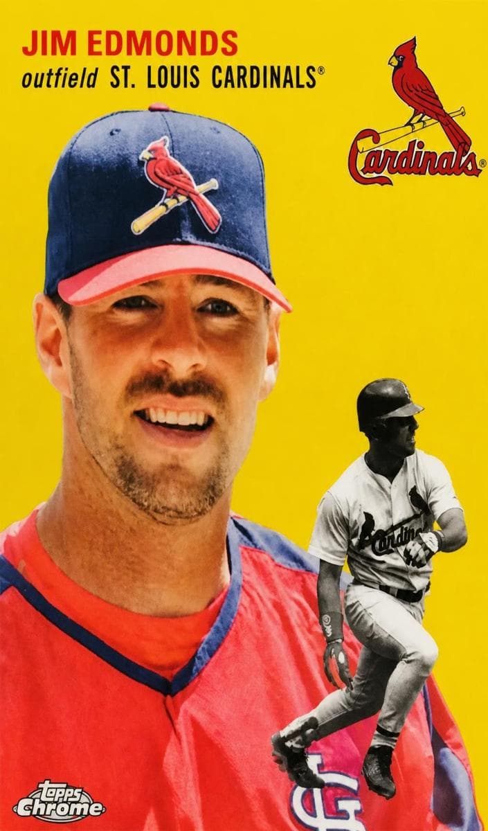 Jim Edmonds 2023 topps Topps Chrome Platinum Anniversary
