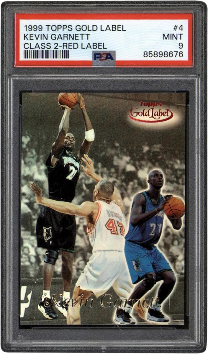 Kevin Garnett 1999 topps Topps Gold Label