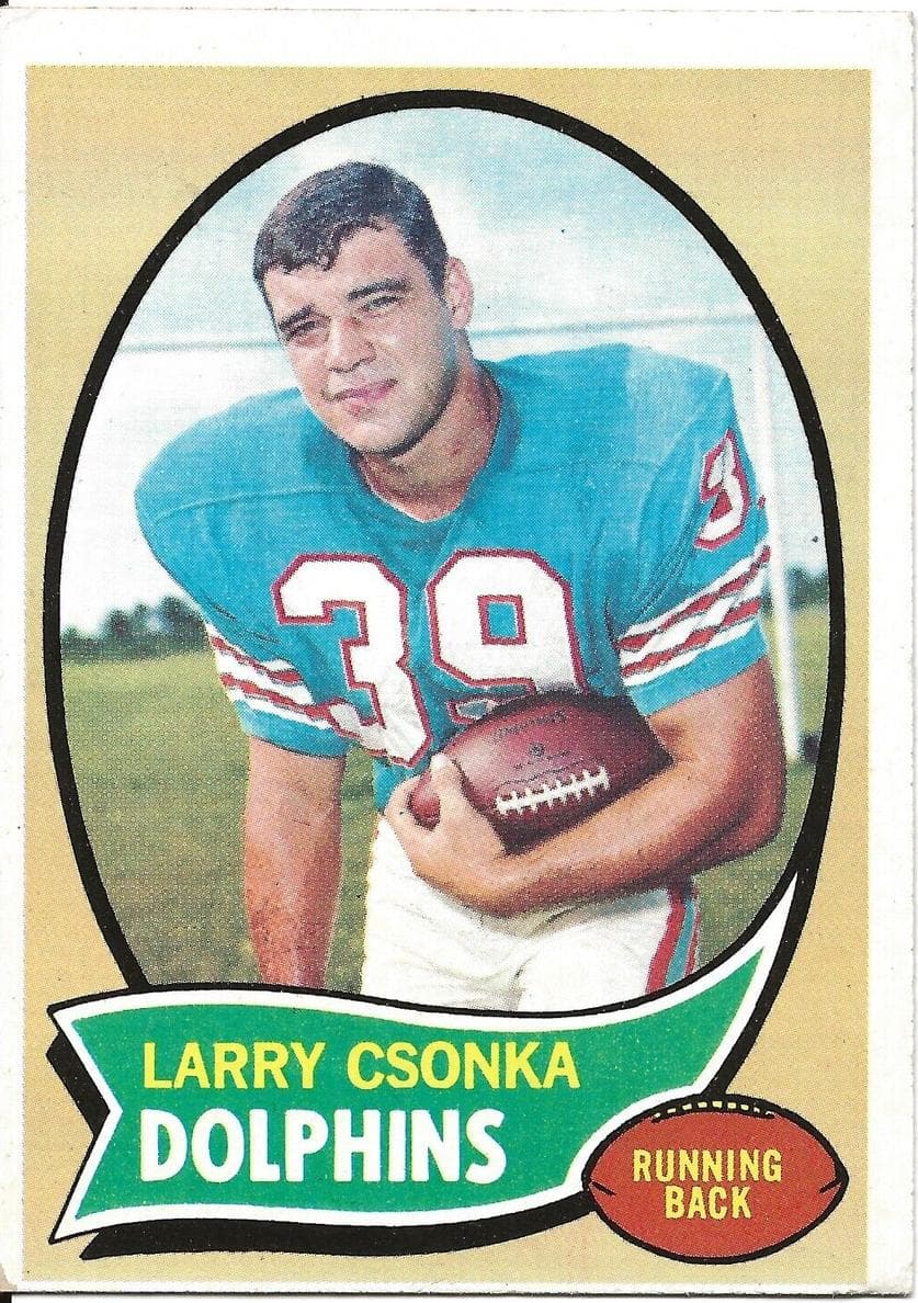 Larry Csonka 1970 topps