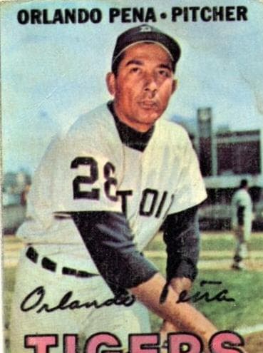 Orlando Pena 1967 topps Topps Venezuelan