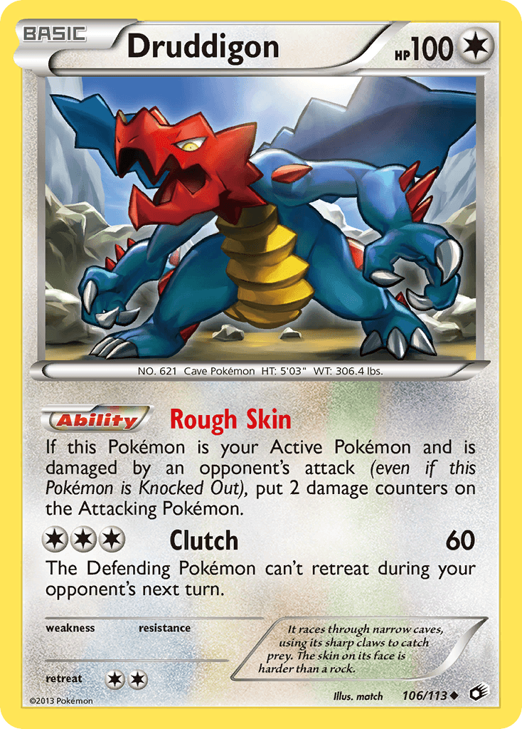 Druddigon 2013 Pokemon Legendary Treasures