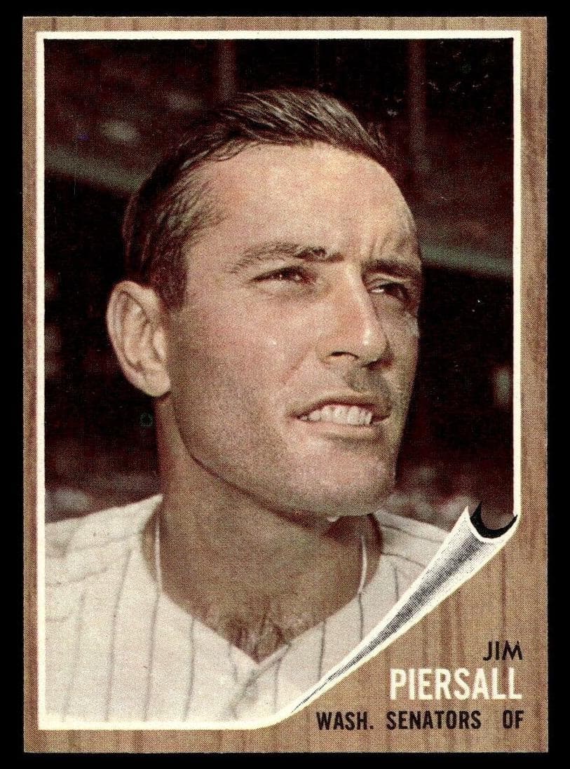 Jim Piersall 1962 topps Topps