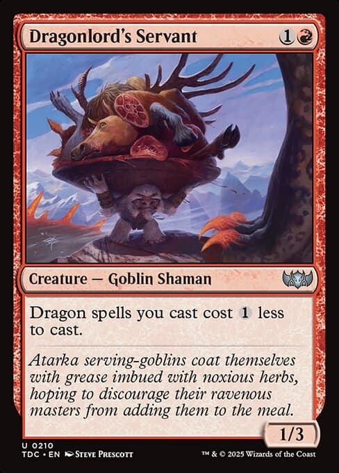 Dragonlord's Servant 2022 Magic: The Gathering Starter Commander Decks