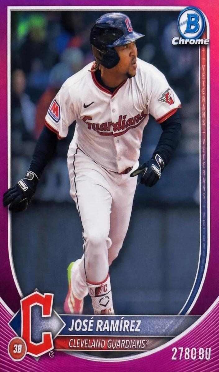 José Ramírez 2025 bowman Bowman Chrome Sapphire Edition