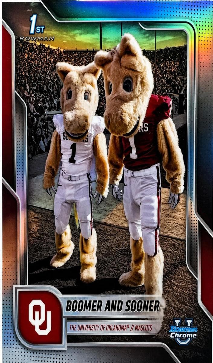 Boomer / Sooner 2025 bowman Bowman University Chrome