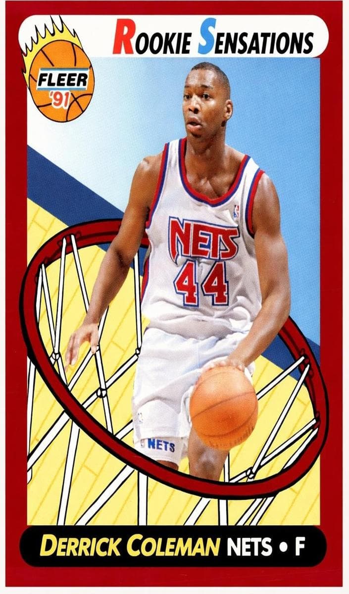Derrick Coleman 1991 fleer
