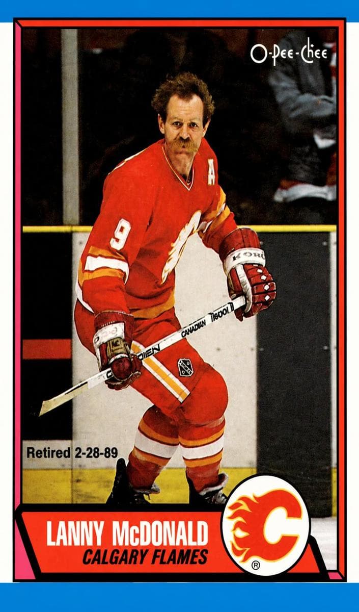 Lanny McDonald 1989 topps O-Pee-Chee
