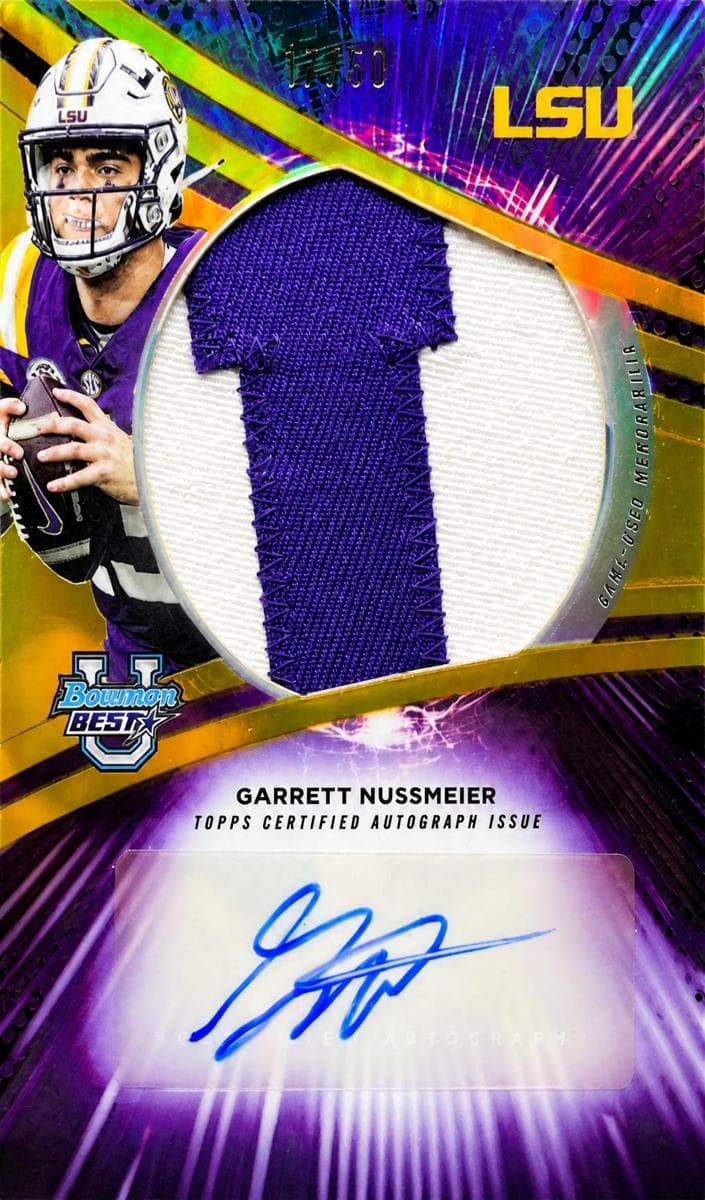 Garrett Nussmeier 2025 bowman Bowman University Best