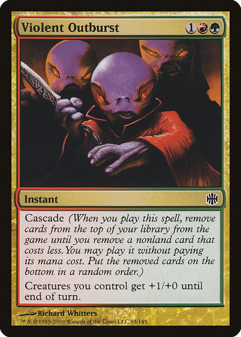 Violent Outburst 2009 Magic: The Gathering Alara Reborn