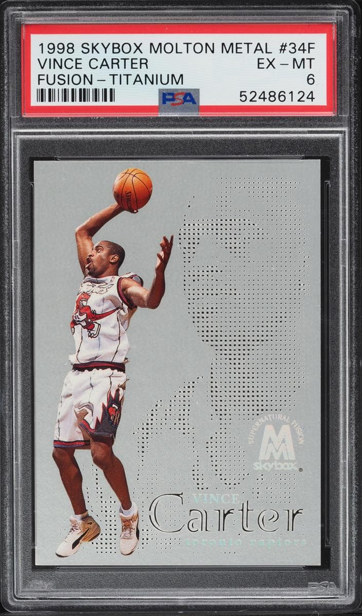 Vince Carter 1998 skybox Molten Metal