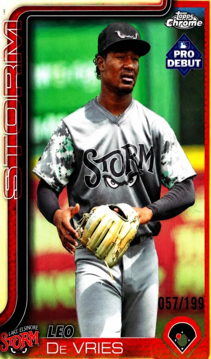 Leo De Vries 2025 topps Topps Pro Debut