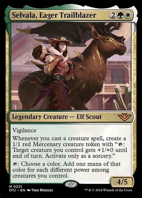 Selvala, Eager Trailblazer 2024 Magic: The Gathering Outlaws of Thunder Junction