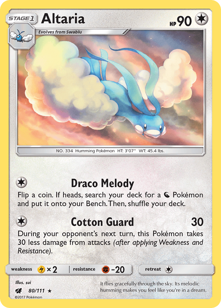 Altaria 2017 Pokemon Crimson Invasion Reverse Holo