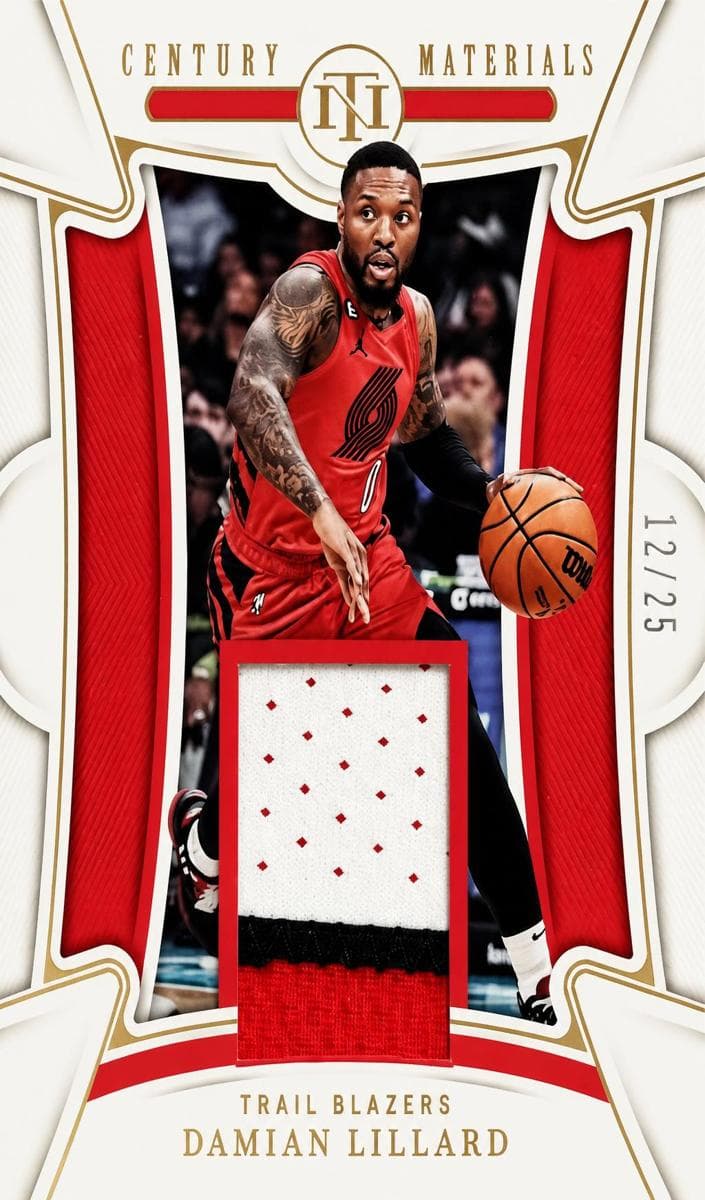Damian Lillard 2022 panini Panini National Treasures