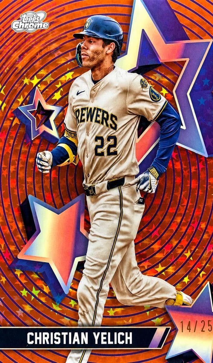 Christian Yelich 2025 topps Topps Cosmic Chrome