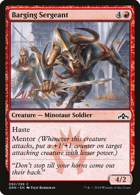 Barging Sergeant 2018 Magic: The Gathering Guilds of Ravnica