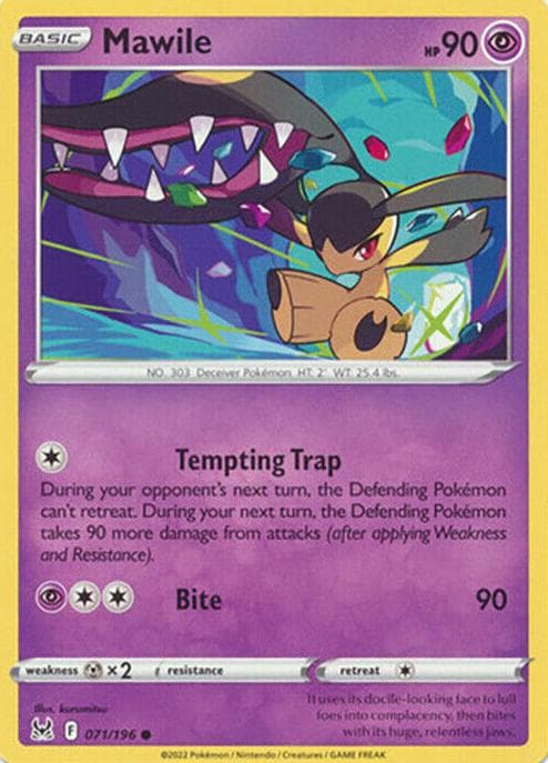 Mawile trading card