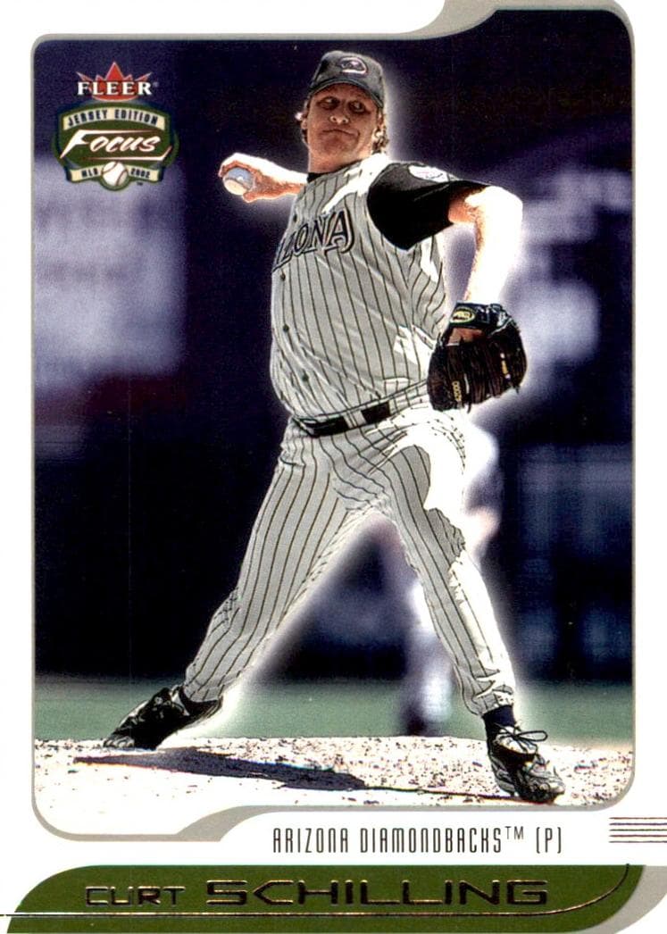 Curt Schilling 2002 fleer Fleer Focus Jersey Edition