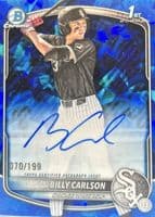 Billy Carlson 2025 bowman Bowman Draft Sapphire