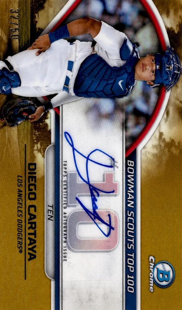 Diego Cartaya trading card