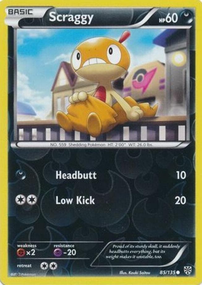 Scraggy trading card