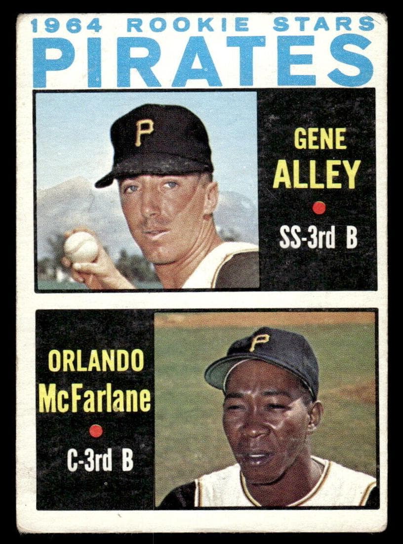Pirates 1964 Rookie Stars - Gene Alley / Orlando McFarlane #509