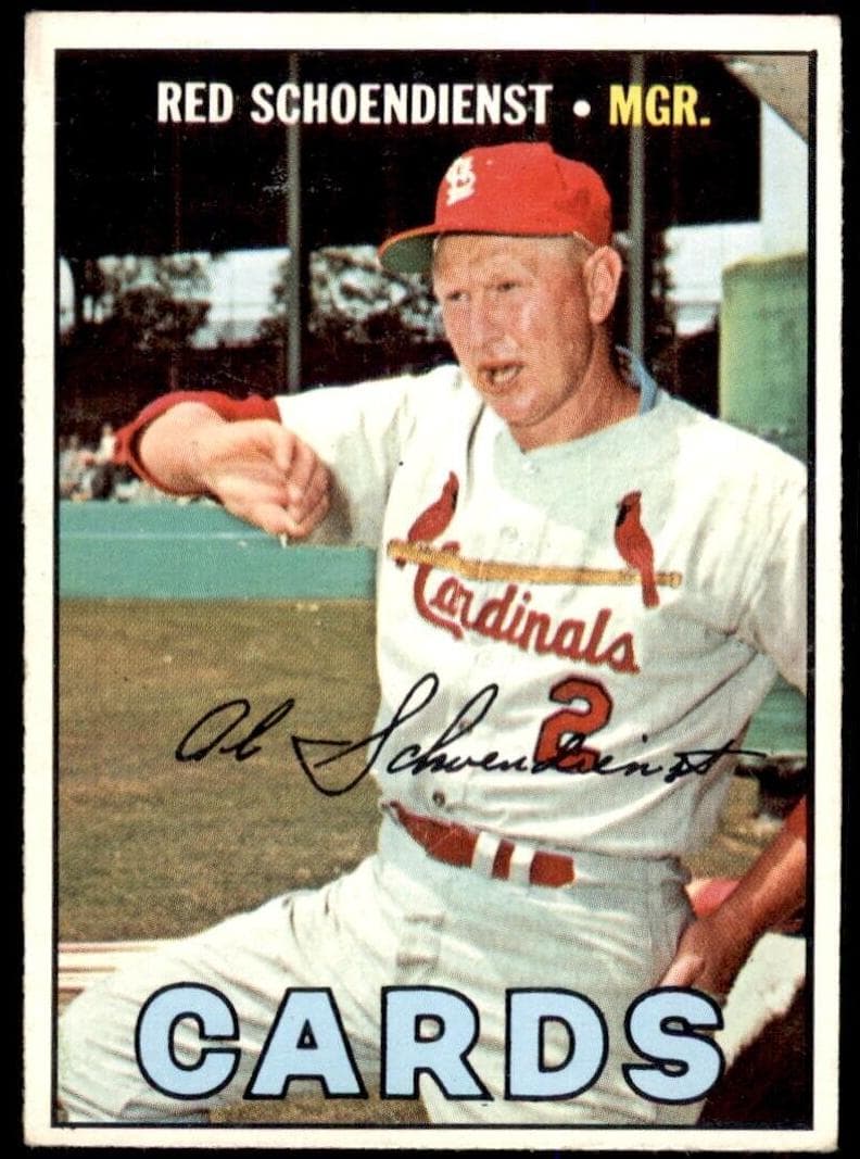 Red Schoendienst 1967 topps Topps
