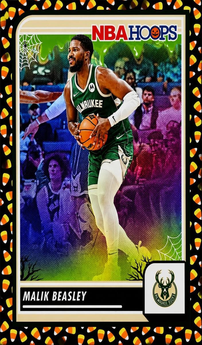 Malik Beasley 2023 panini Hoops Haunted Hoops