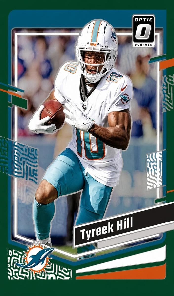 Tyreek Hill 2023 panini Donruss Optic