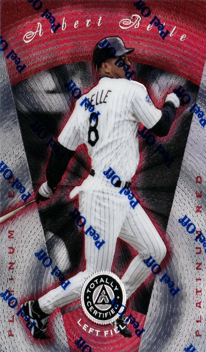 Albert Belle 1997 panini Pinnacle Totally Certified